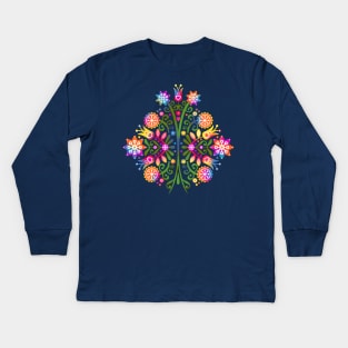 Flowers Kids Long Sleeve T-Shirt